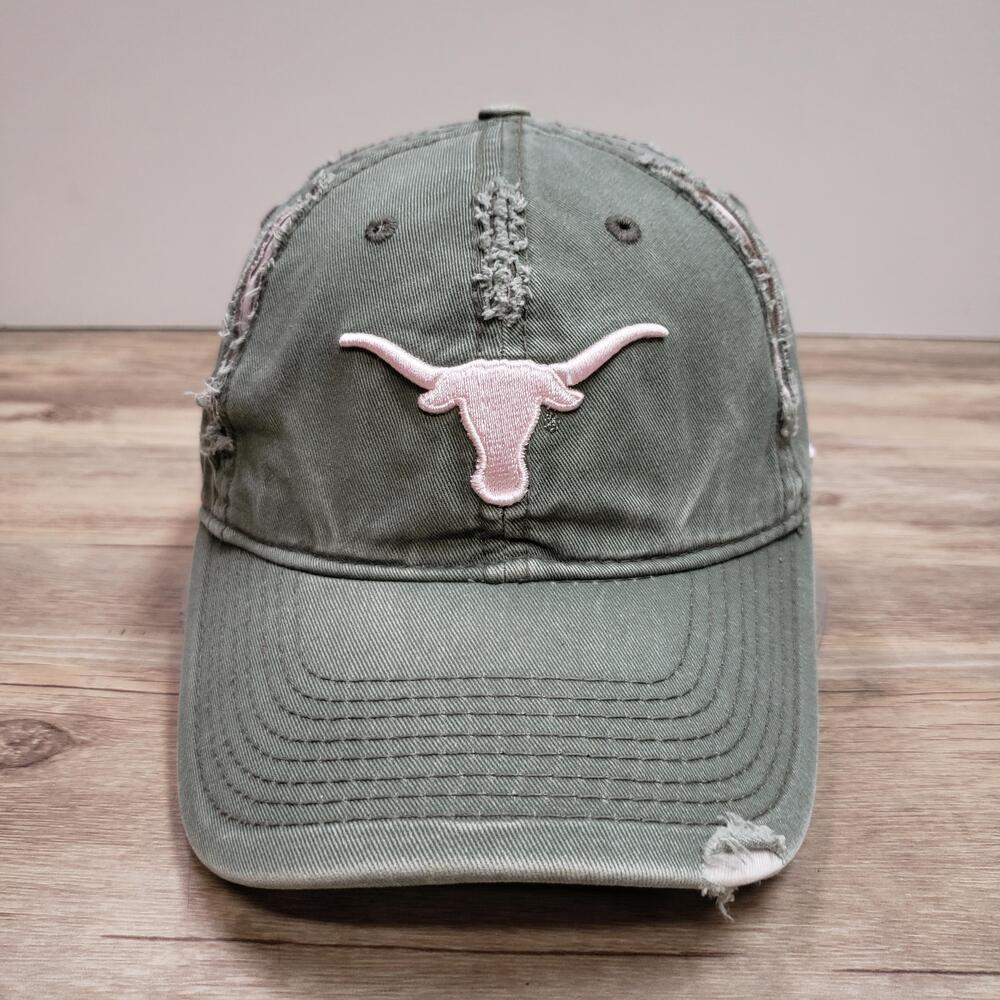 Texas Longhorns Hat Cap Strap Back Womens One Size Green NCAA Football New Era